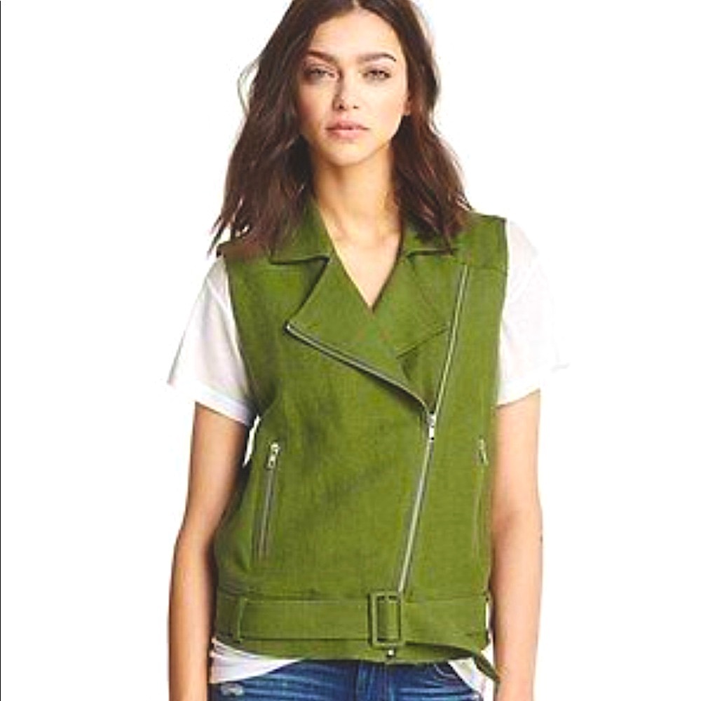 Elizabeth‎ and James Tegan Biker Vest Sz Medium